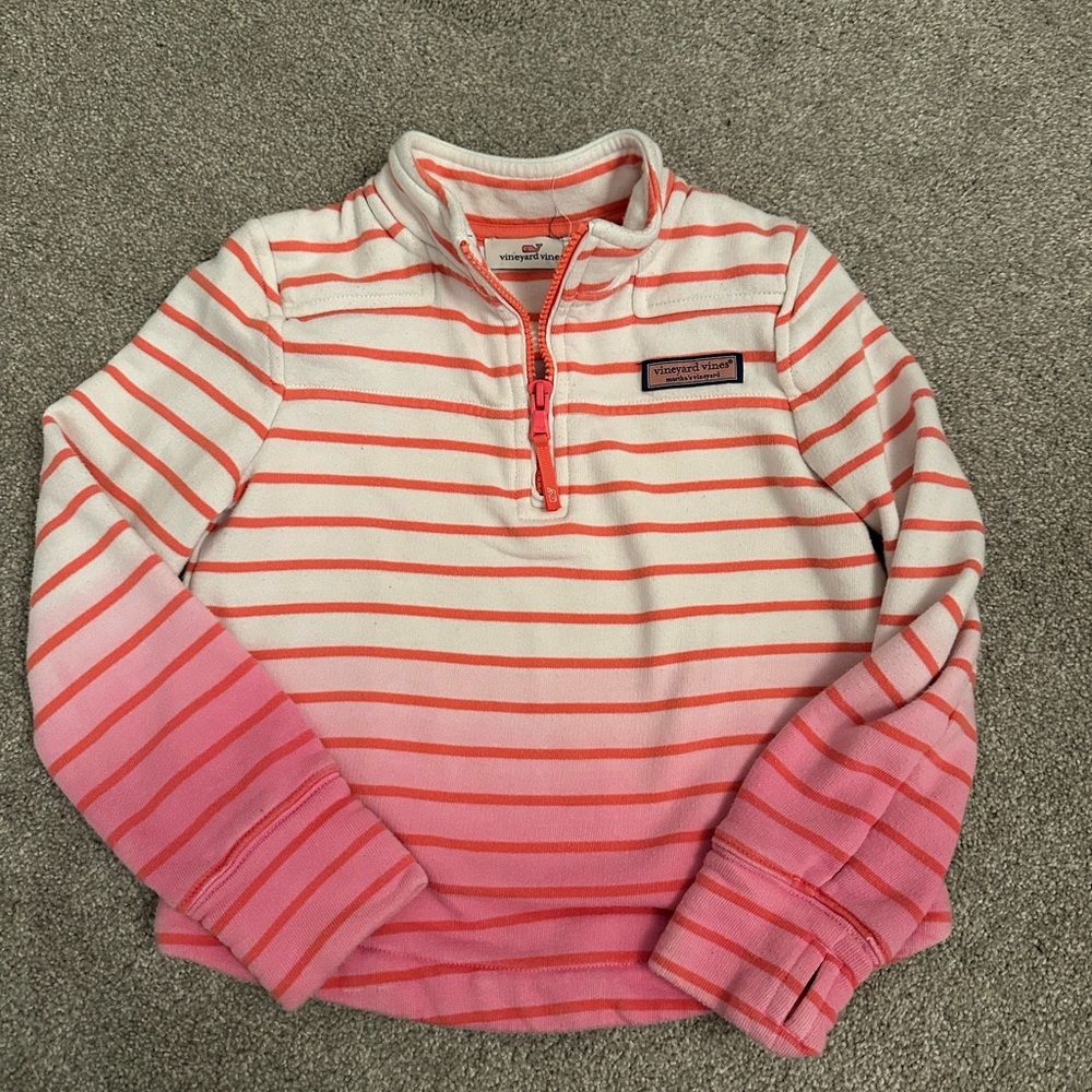 Vineyard Vines Pink and White Striped Top